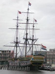 Dans le port d’Amsterdam…