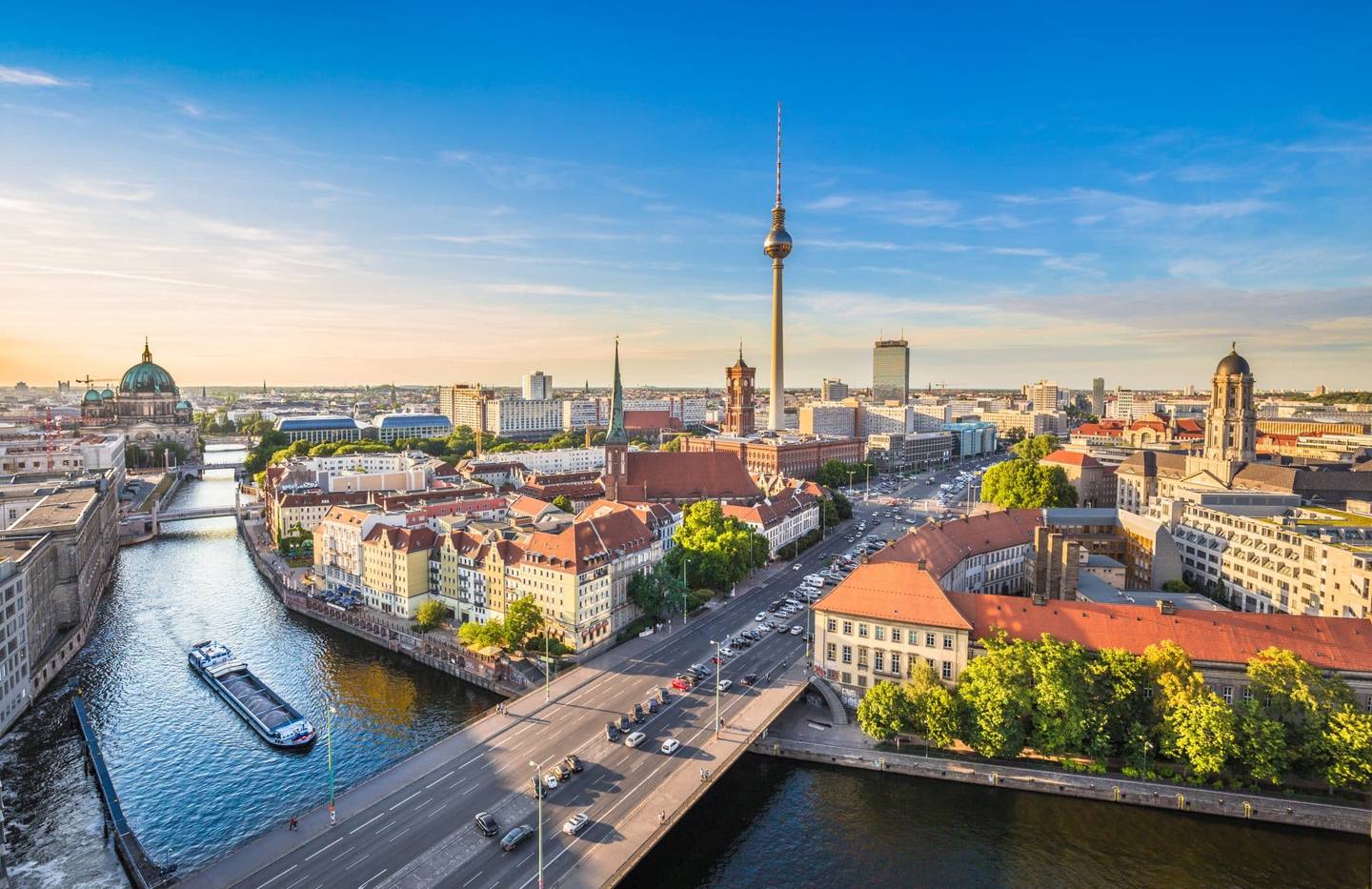 Skyline de Berlin et la Spree