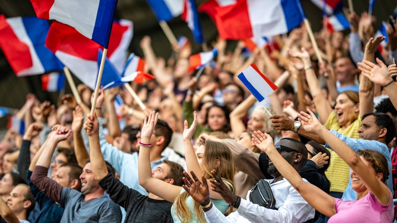 Supporters français de la coupe du monde de rugby