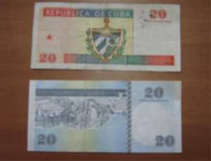 Pesos cubanos et CUC