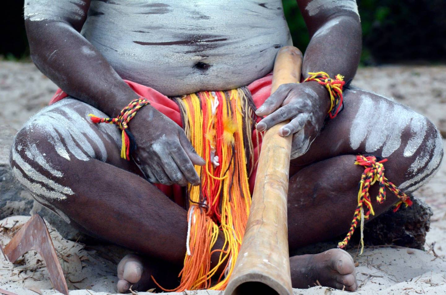 Spectacle culturel aborigène dans le Queensland en Australie