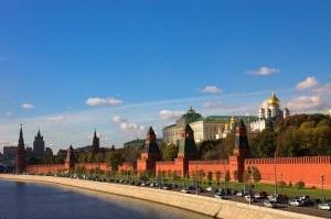 Le Kremlin et la place Rouge, images de cartes postales