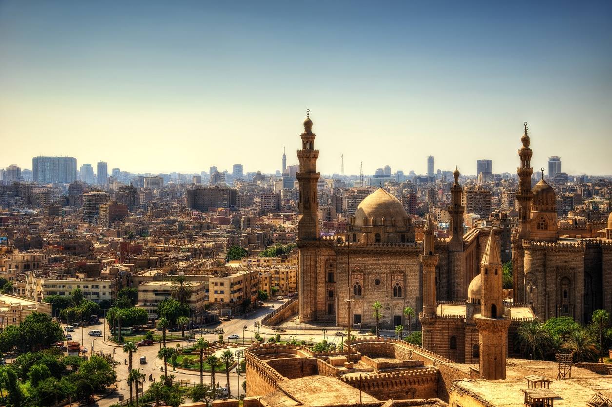 Mosquée Madrassa du Sultan Hassan, le Caire, Egypte