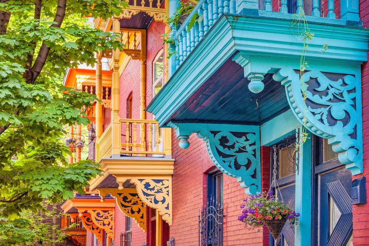 Maisons colorées de Montréal