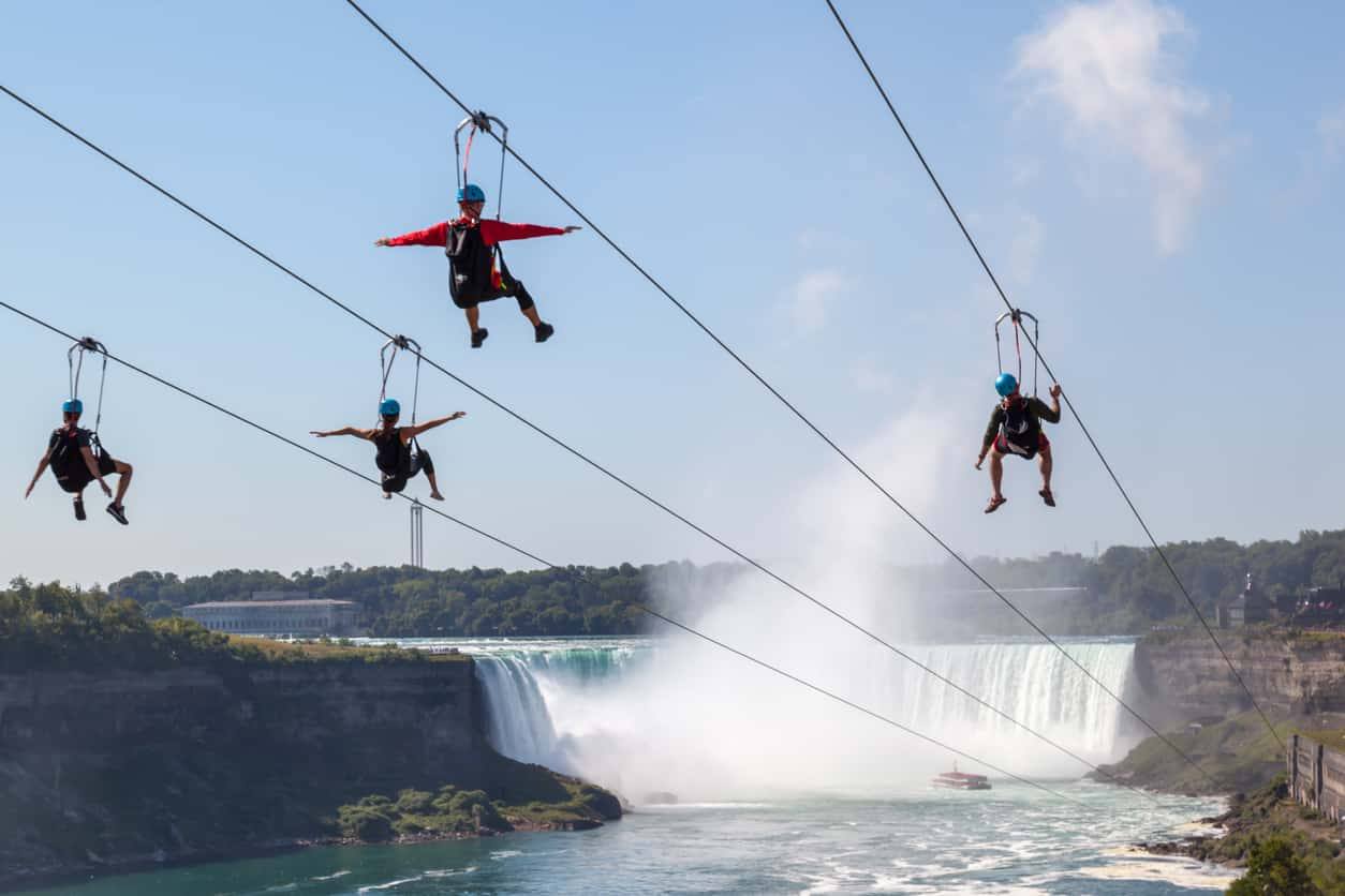 Tyrolienne - chutes du Niagara