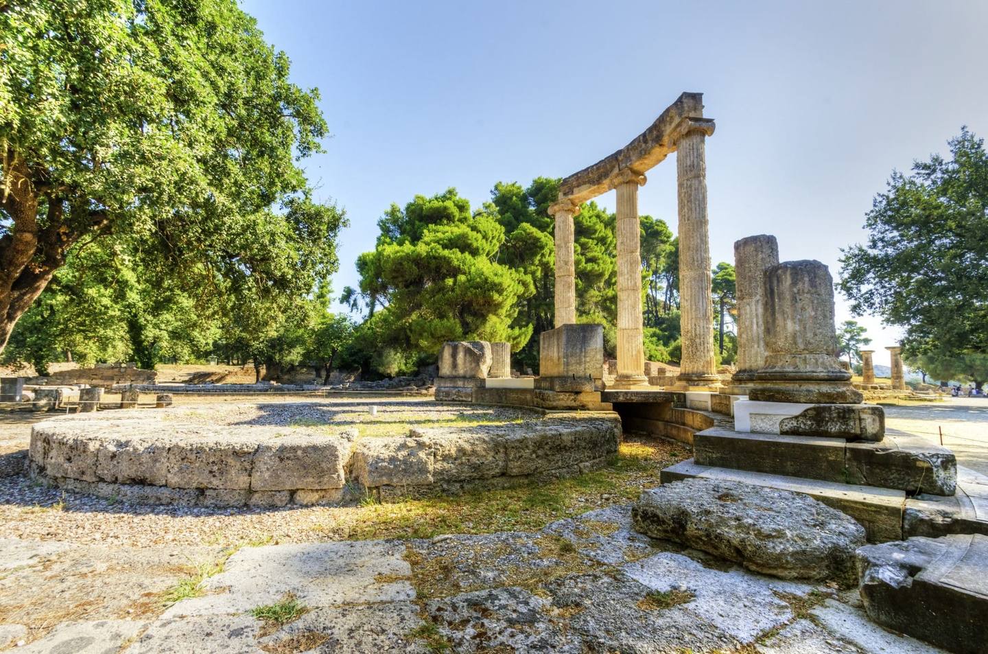Le site d'Olympe, berceau des jeux olympiques