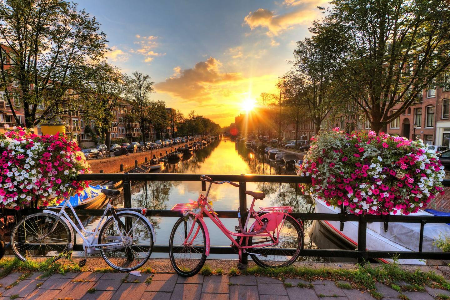 Lever de soleil à Amsterdam