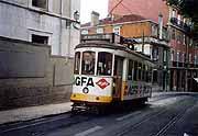 Les tramways et les transports à Lisbonne