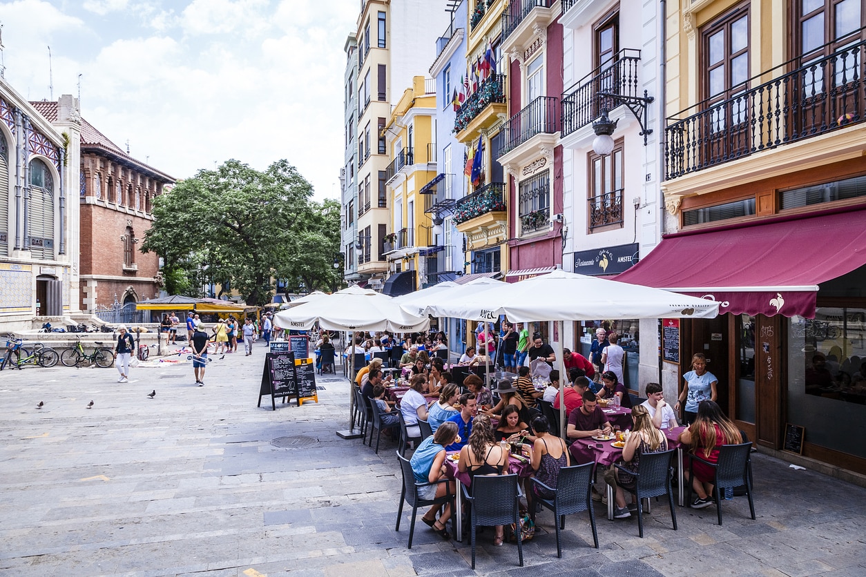 Le marché central de Valence - Café