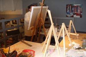 Un atelier de peinture à Marseille