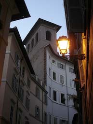 Quartier Parione au soir