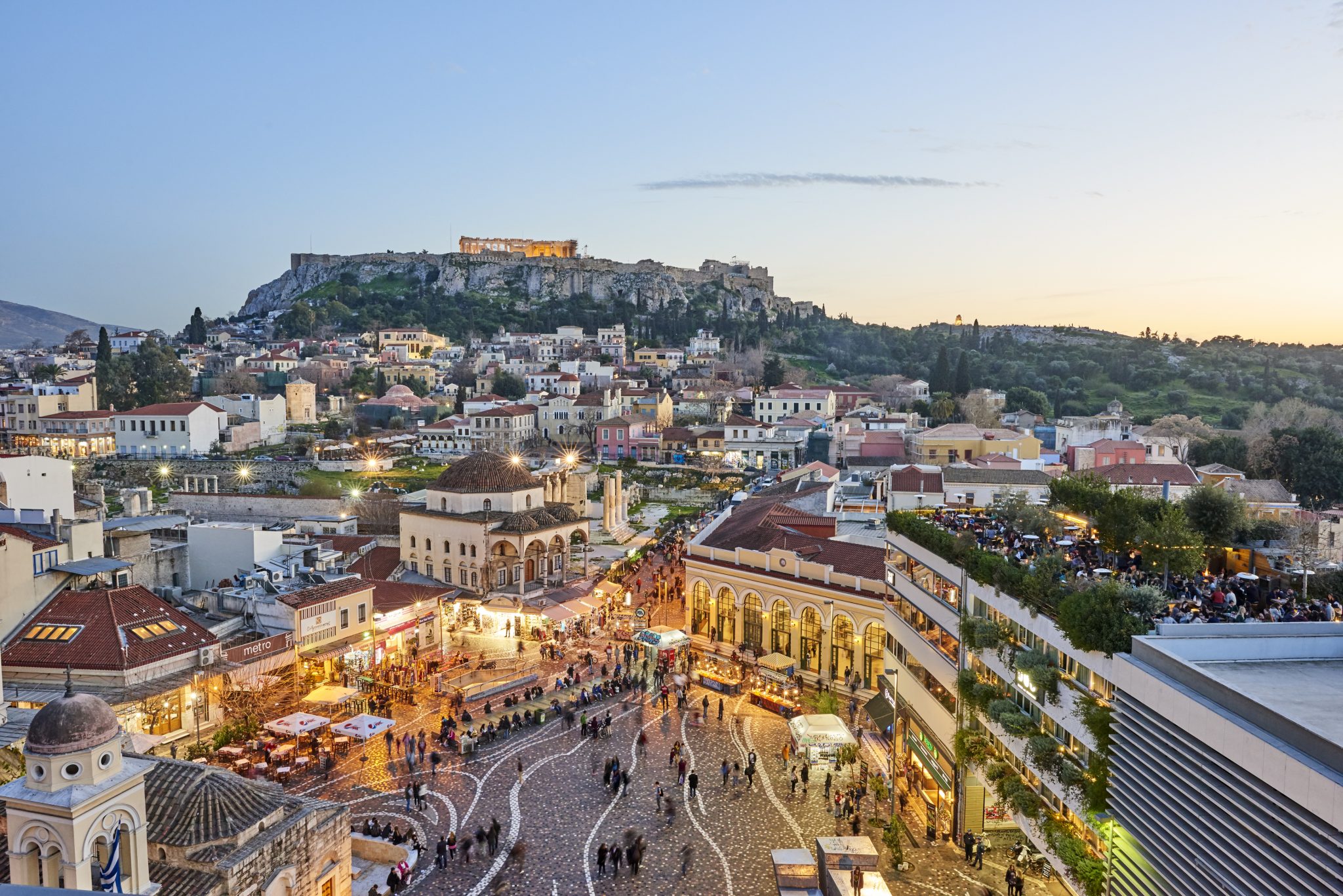 La cité d'Athènes et l'Acropole
