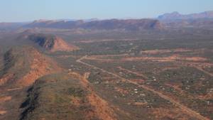 Alice Springs, vue du ciel