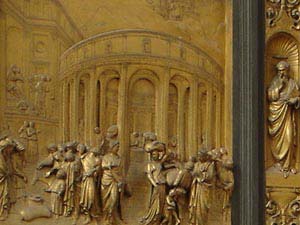 Gravure porte du dome de Florence