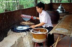 Fabrication de galettes de riz