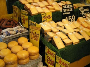 la Hollande, l’autre pays du fromage. Au marché Albert Cuypstraat