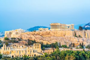 Acropole de la colline Philopappos à Athènes, Grèce