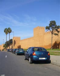 La muraille des Andalous sépare la médina de la ville nouvelle