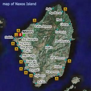 Naxos - Carte