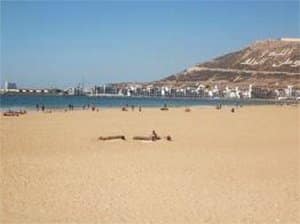La plage d&rsquo;Agadir