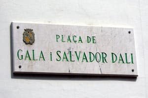 Placa de GALA i Salvador Dali