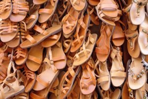 Sandales en cuir créé en Crète