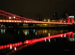 Le « Suspention Bridge », pont réservé aux piétons