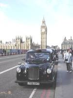 Taxi devant Westminster