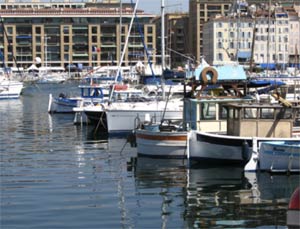 Bateaux sur le Vieux-Port