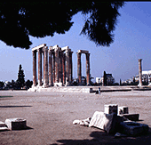 le temple de Zeus, vue générale
