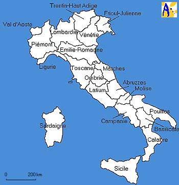 les régions italiennes