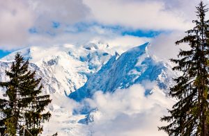 Vue du Mont-Blanc depuis Combloux