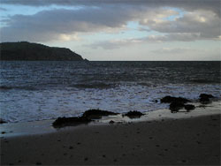 La Mer du Nord vue du rivage de Cromarty, en face, la péninsule de l&rsquo;Easter Ross.