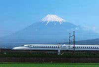 Voyage en train à grande vitesse japonais