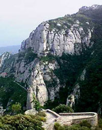 Le village de Montserrat en Espagne