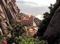 La basilique royale de Montserrat en Espagne