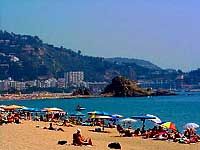 La plage de Costa Brava en Espagne