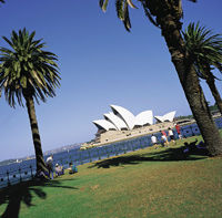 Le Sydney Opéra House sur le port de Sydney