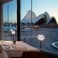 Admirez l'Opéra de Sydney depuis le Restaurant Aria