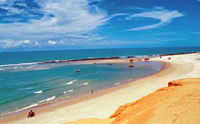 La belle plage de Fortaleza