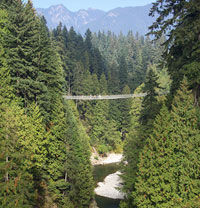 Le Pont Suspendu de Capilano à Vancouver