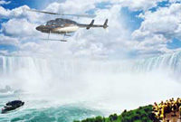 Survolez au dessus des chutes du Niagara
