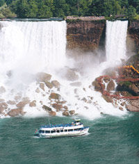 Visite en bateau Maid of the Mist du côté canadien des chutes du Niagara