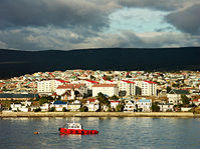 Une vue panoramique de la ville de Punta Arenas, Patagonie