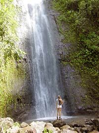 Manoa, la plus haute chute d'eau d'Oahu