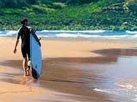 Une aventure de surf sur la plage, Gold Coast