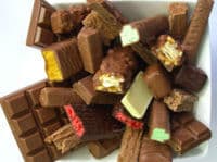 Echantillons de chocolats produits par l'Usine de chocolats Cadbury, Hobart