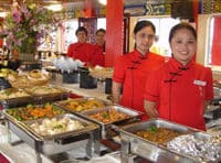 Un dîner-buffet international, Singapour