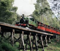 Parcours en train à vapeur de Puffing Billy, Melbourne
