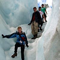 Une entrée dans un monde fantastique captivant de la glace, Glaciers Franz Josef